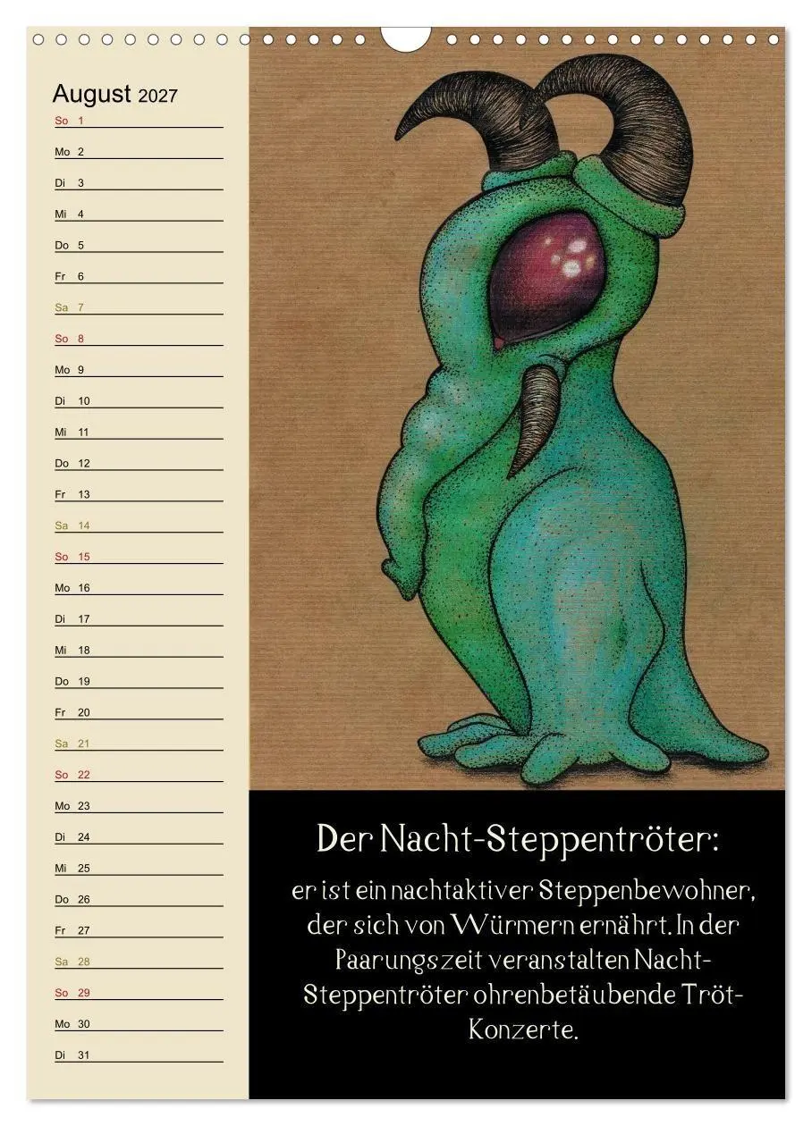 Bild: 9783594155301 | Fabelhafte Wesen / Geburtstagskalender (Wandkalender 2027 DIN A3...