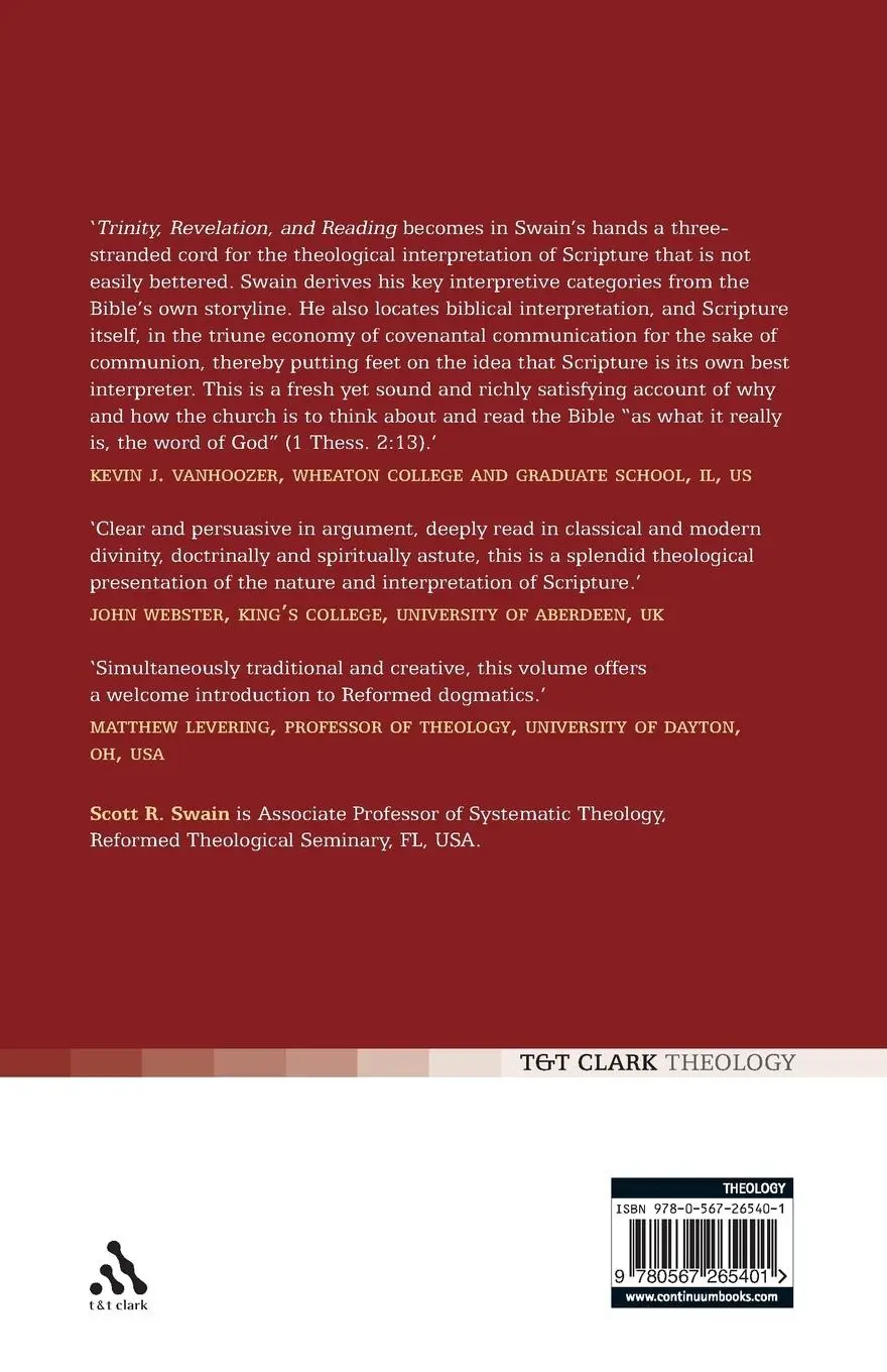 Rückseite: 9780567265401 | Trinity, Revelation, and Reading | Scott R. Swain | Taschenbuch | 2011