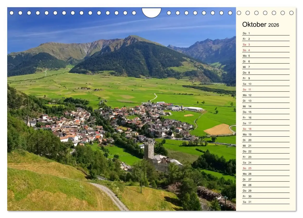 Bild: 9783457905401 | Vinschgau - Die Sonnenseite Südtirols (Wandkalender 2026 DIN A4...
