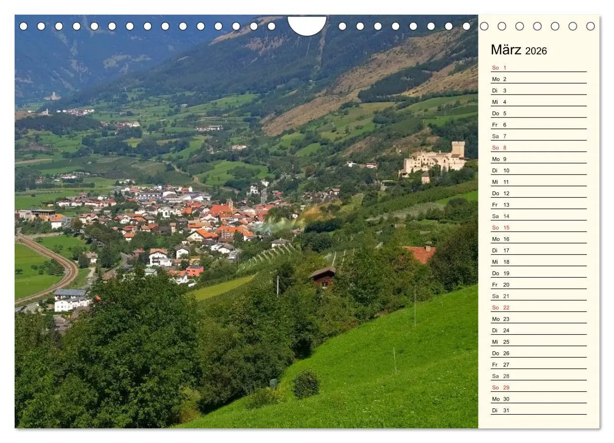 Bild: 9783457905401 | Vinschgau - Die Sonnenseite Südtirols (Wandkalender 2026 DIN A4...