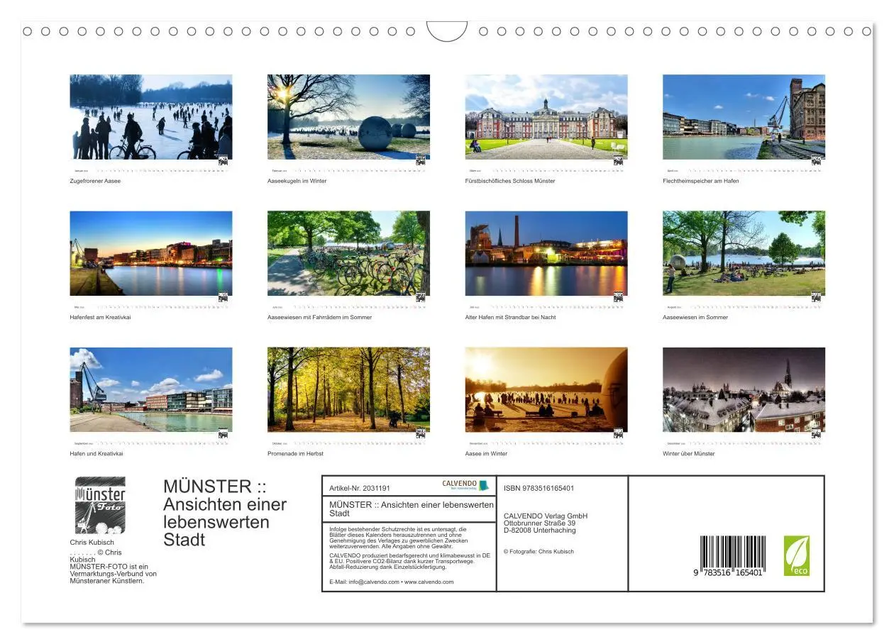 Bild: 9783516165401 | MÜNSTER :: Ansichten einer lebenswerten Stadt (Wandkalender 2026...