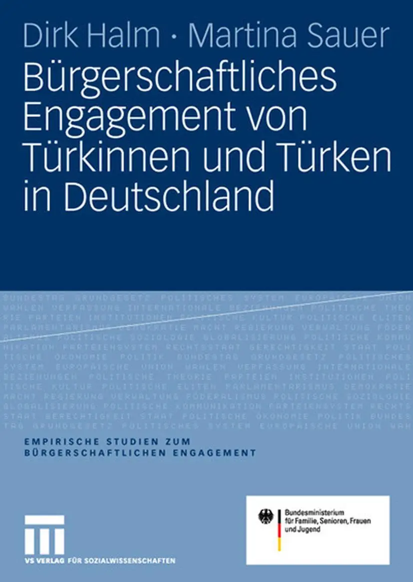 Cover: 9783531155401 | Bürgerschaftliches Engagement von Türkinnen und Türken in Deutschland