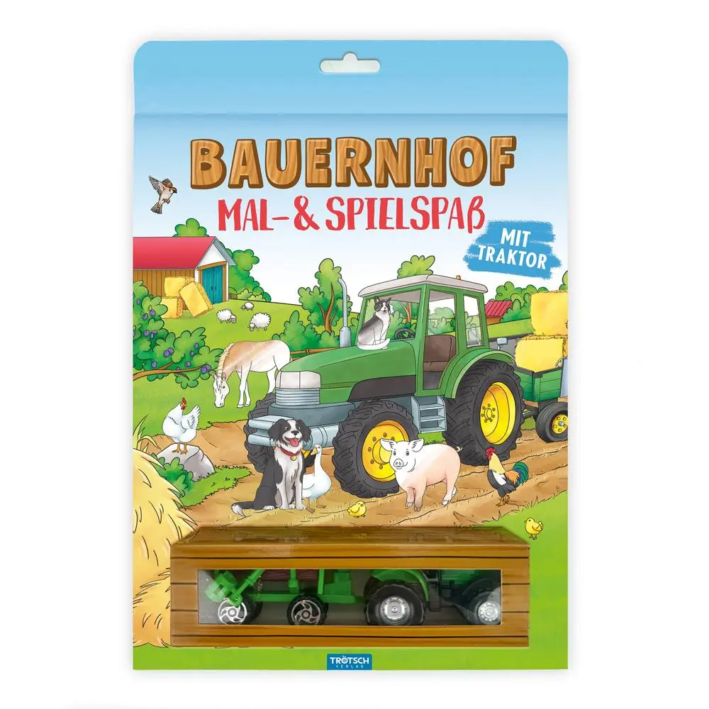 Cover: 9783988025401 | TRÖTSCH - Malbuch Bauernhof Mal- und Spielspaß Malbuch mit...