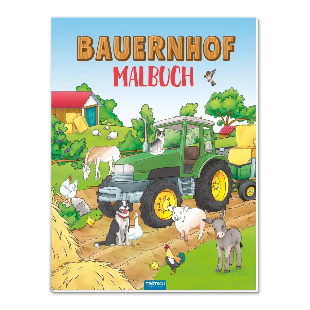 Bild: 9783988025401 | TRÖTSCH - Malbuch Bauernhof Mal- und Spielspaß Malbuch mit...
