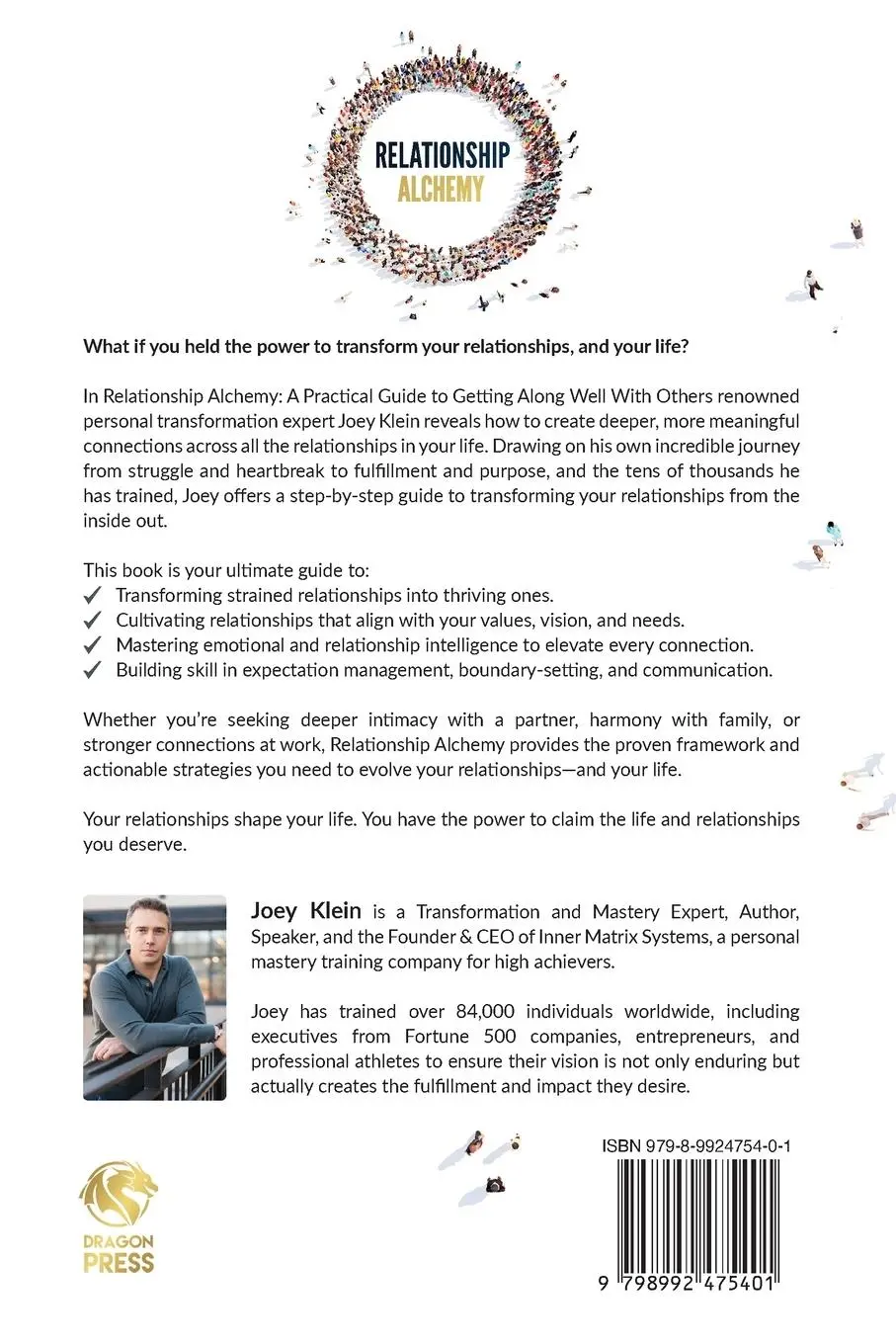 Rückseite: 9798992475401 | Relationship Alchemy | Joey Klein | Taschenbuch | Englisch | 2025