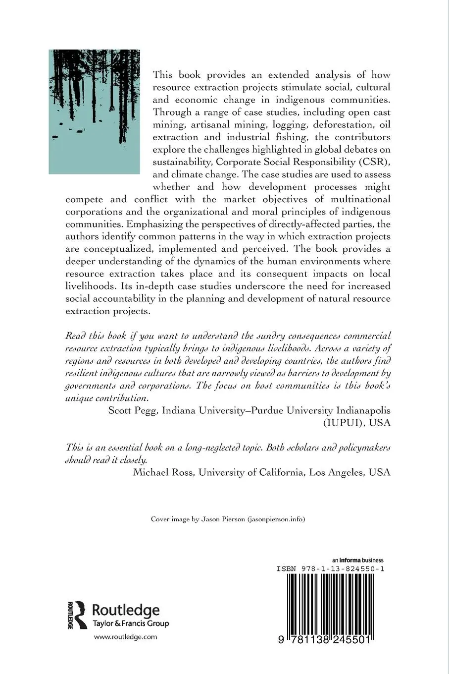 Rückseite: 9781138245501 | Natural Resource Extraction and Indigenous Livelihoods | Taschenbuch