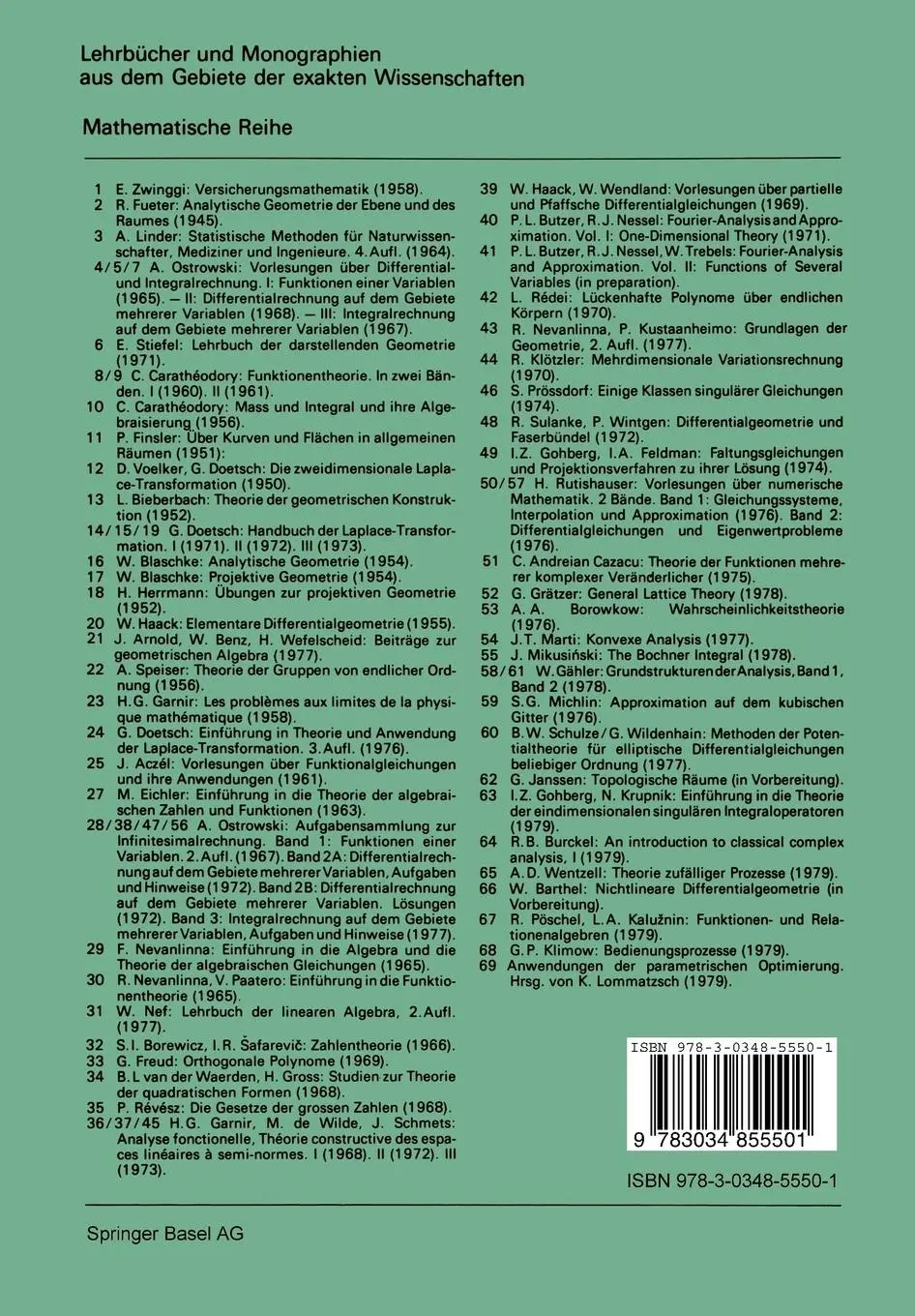 Rückseite: 9783034855501 | Bedienungsprozesse | G. P. Klimow | Taschenbuch | xi | Deutsch | 2014