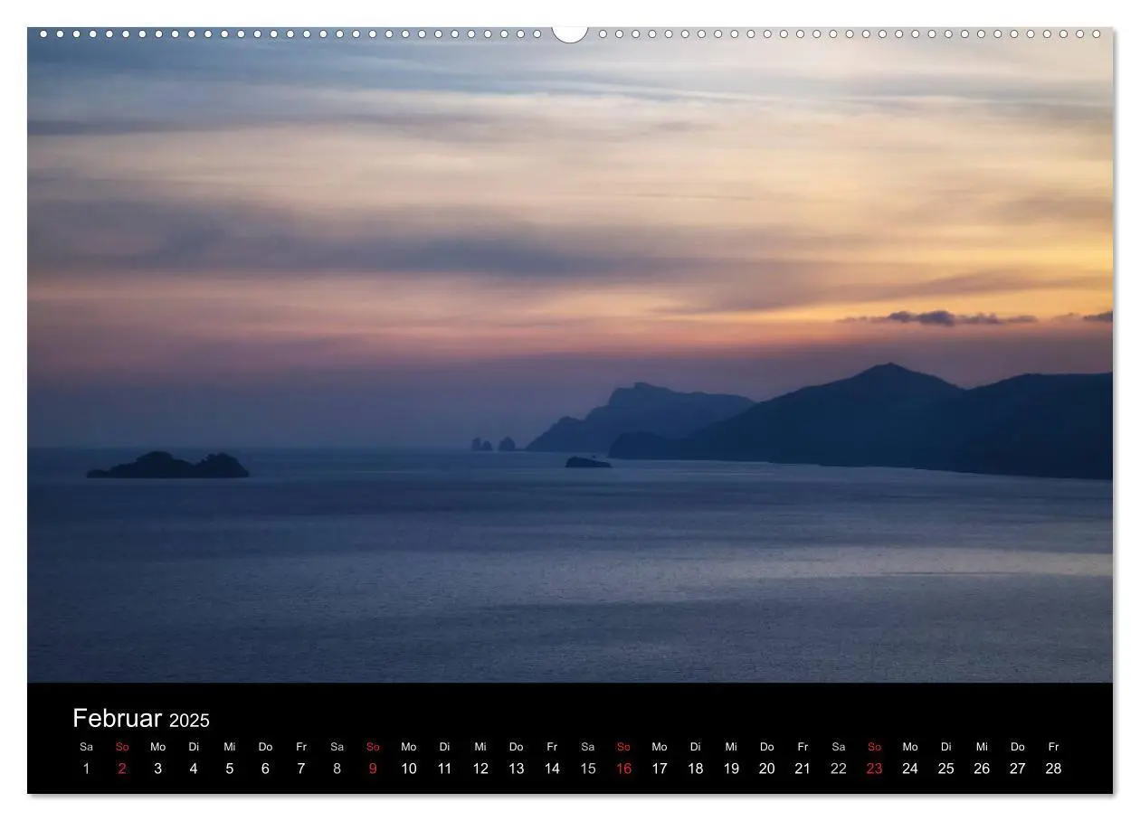 Bild: 9783435595501 | Amalfiküste und Capri (Wandkalender 2025 DIN A2 quer), CALVENDO...