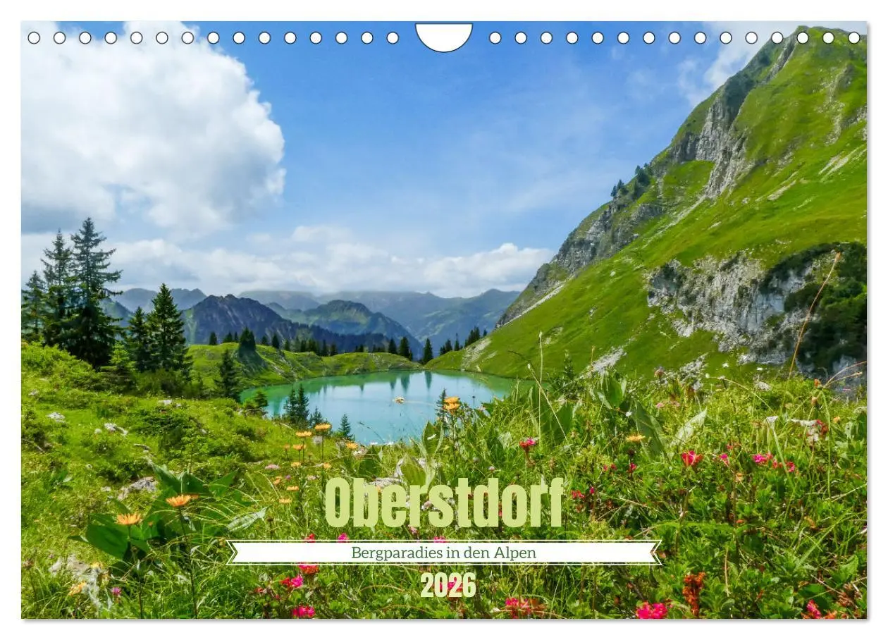 Cover: 9783457375501 | Oberstdorf - Bergparadies in den Alpen (Wandkalender 2026 DIN A4...