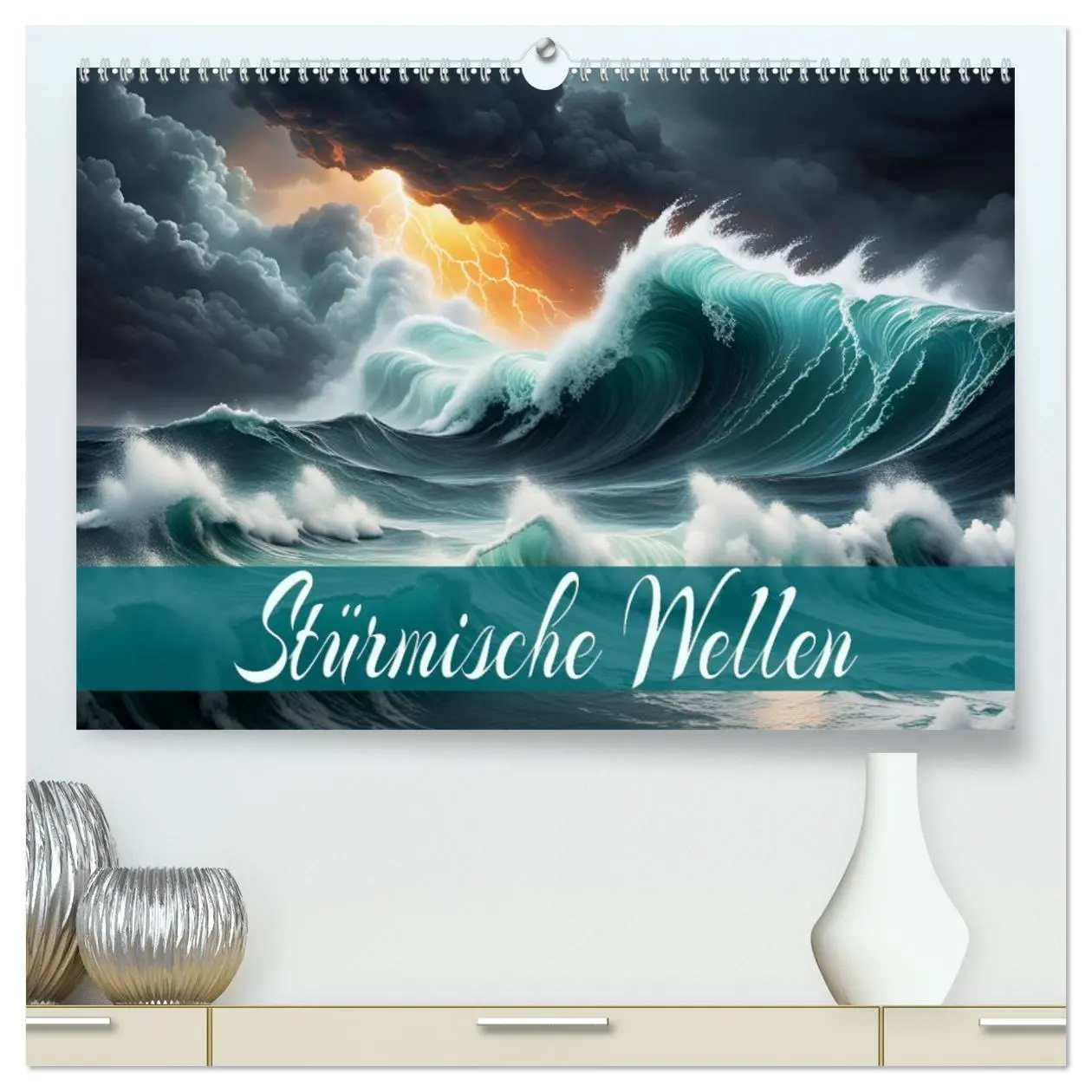 Cover: 9783457445501 | Stürmische Wellen (hochwertiger Premium Wandkalender 2026 DIN A2...