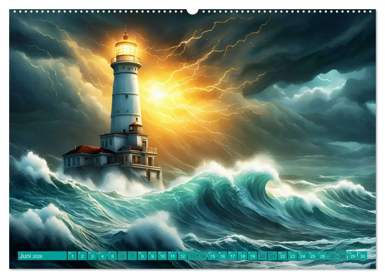 Bild: 9783457445501 | Stürmische Wellen (hochwertiger Premium Wandkalender 2026 DIN A2...