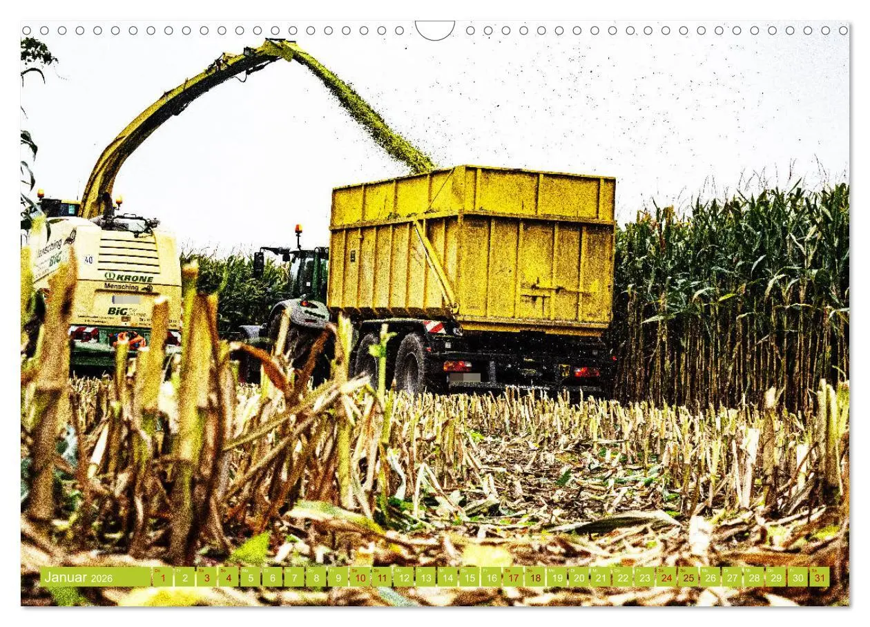 Bild: 9783457755501 | Landwirtschaft - Maisernte (Wandkalender 2026 DIN A3 quer),...