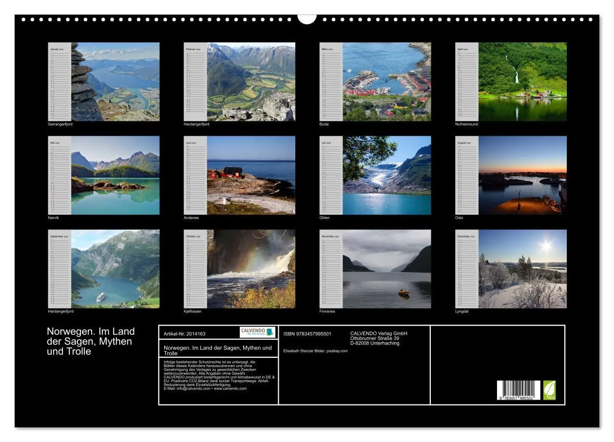 Bild: 9783457995501 | Norwegen. Im Land der Sagen, Mythen und Trolle (Wandkalender 2026...