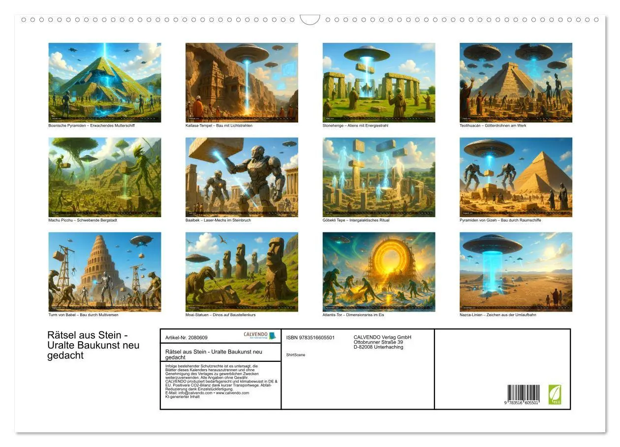 Bild: 9783516605501 | Rätsel aus Stein - Uralte Baukunst neu gedacht (Wandkalender 2026...
