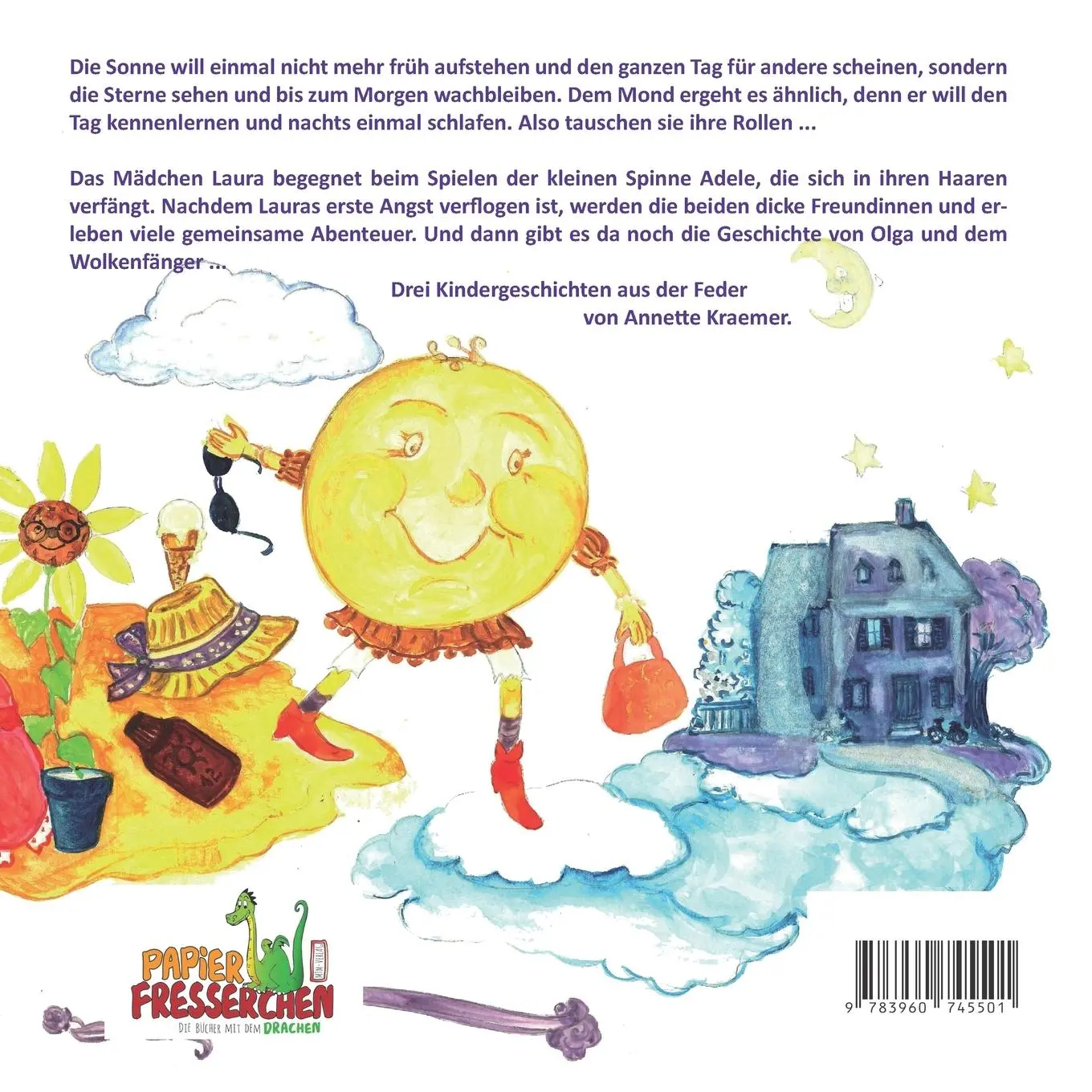 Rückseite: 9783960745501 | Die Spinne Adele und andere Geschichten | Annette Kraemer | Buch