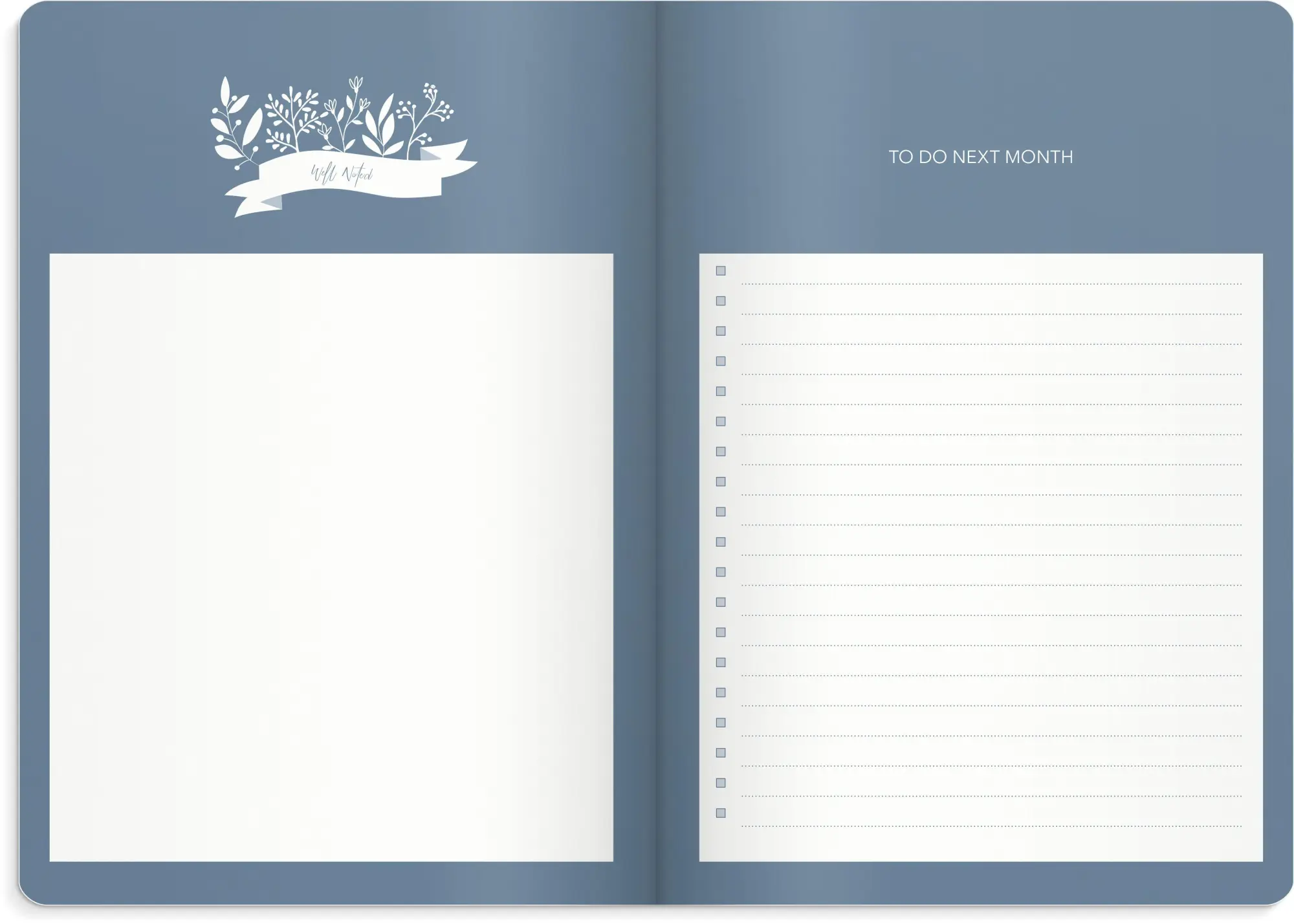 Bild: 7392620745601 | Burde Week Planner undated blue | Terminplaner Undatiert | Taschenbuch