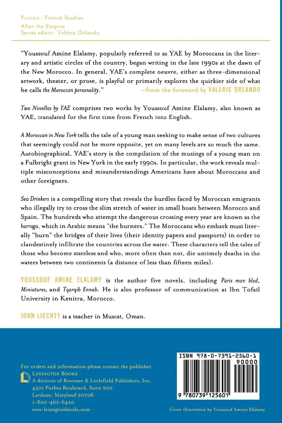 Rückseite: 9780739125601 | Two Novellas by YAE | A Moroccan in New York and Sea Drinkers | Buch