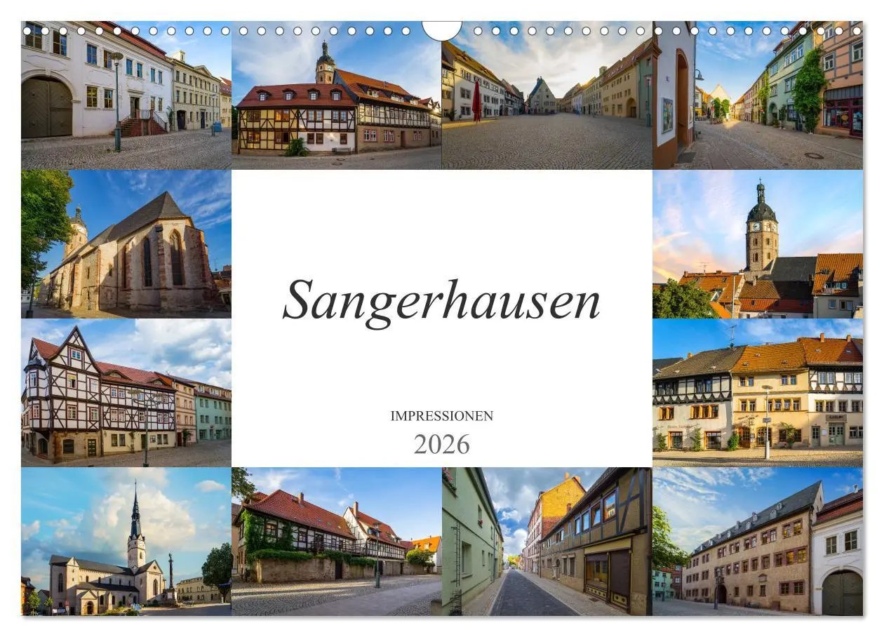 Cover: 9783457815601 | Sangerhausen Impressionen (Wandkalender 2026 DIN A3 quer), CALVENDO...