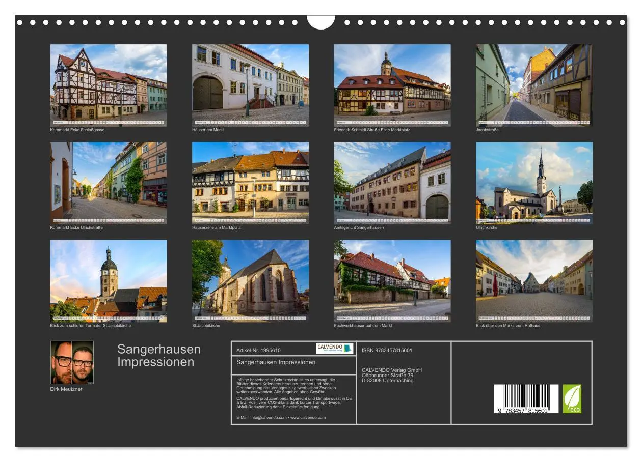 Bild: 9783457815601 | Sangerhausen Impressionen (Wandkalender 2026 DIN A3 quer), CALVENDO...
