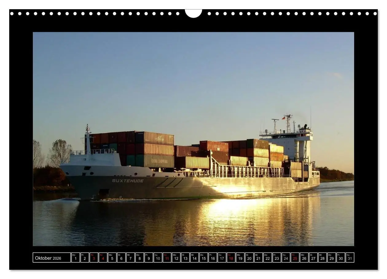 Bild: 9783516145601 | Containerschiffe (Wandkalender 2026 DIN A3 quer), CALVENDO...