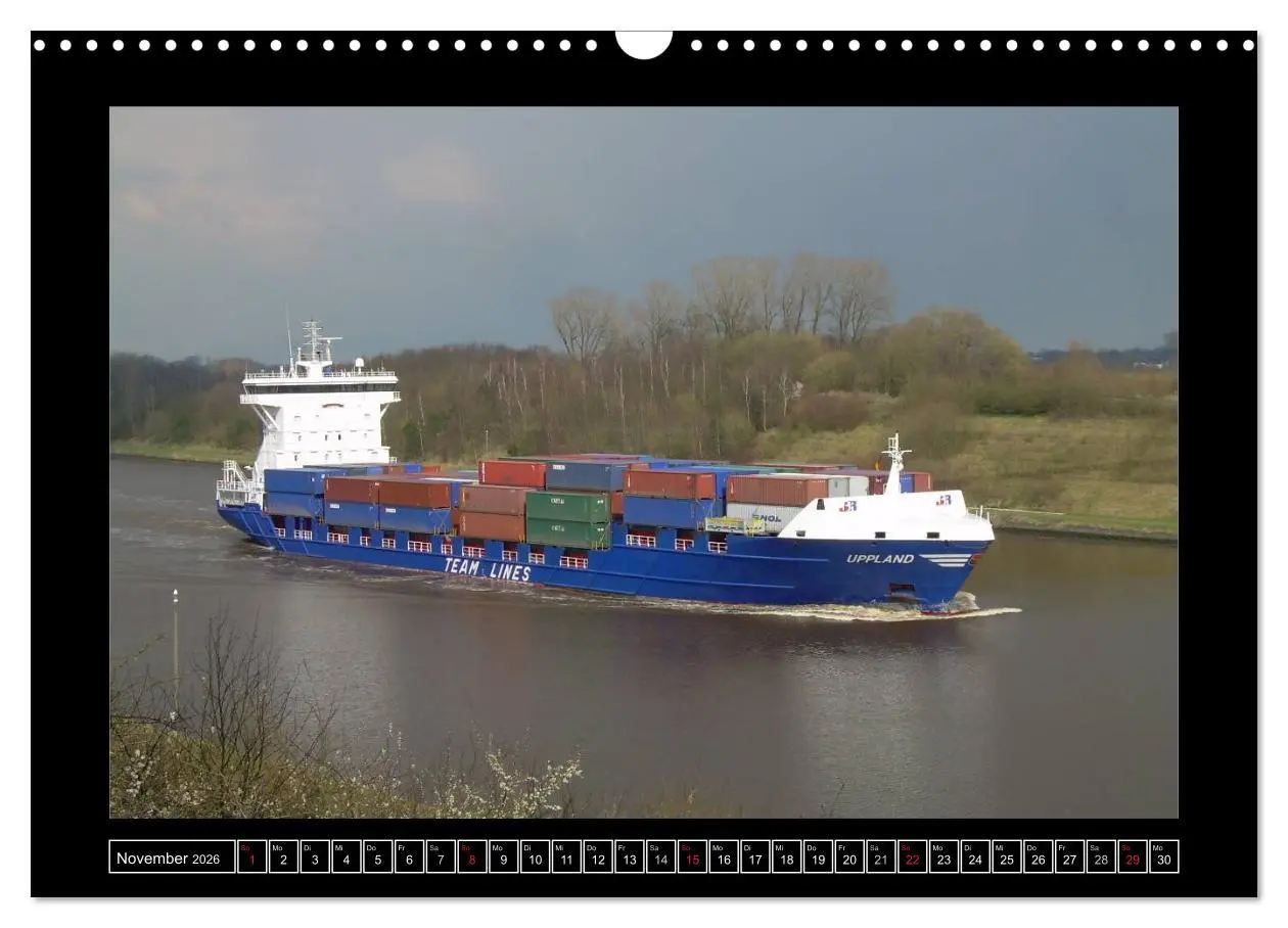 Bild: 9783516145601 | Containerschiffe (Wandkalender 2026 DIN A3 quer), CALVENDO...