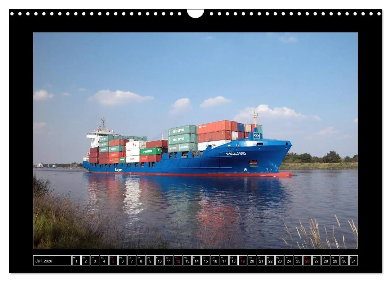 Bild: 9783516145601 | Containerschiffe (Wandkalender 2026 DIN A3 quer), CALVENDO...