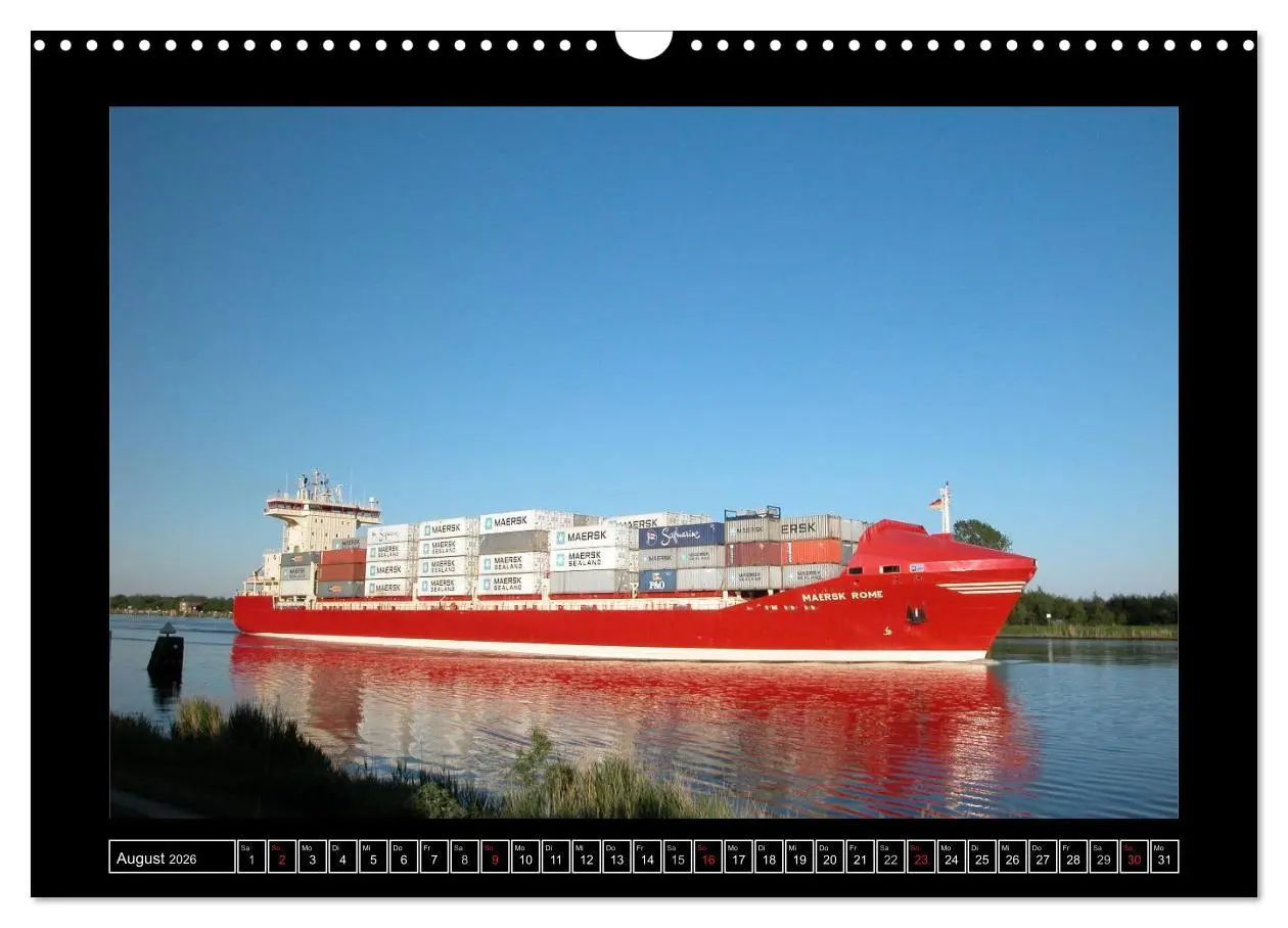 Bild: 9783516145601 | Containerschiffe (Wandkalender 2026 DIN A3 quer), CALVENDO...