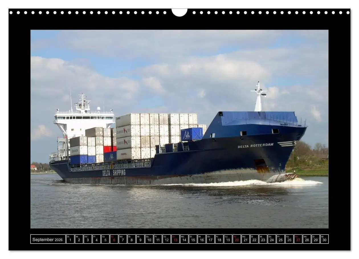Bild: 9783516145601 | Containerschiffe (Wandkalender 2026 DIN A3 quer), CALVENDO...