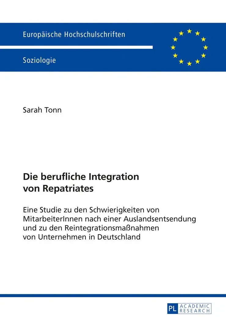 Cover: 9783631675601 | Die berufliche Integration von Repatriates | Sarah Tonn | Taschenbuch