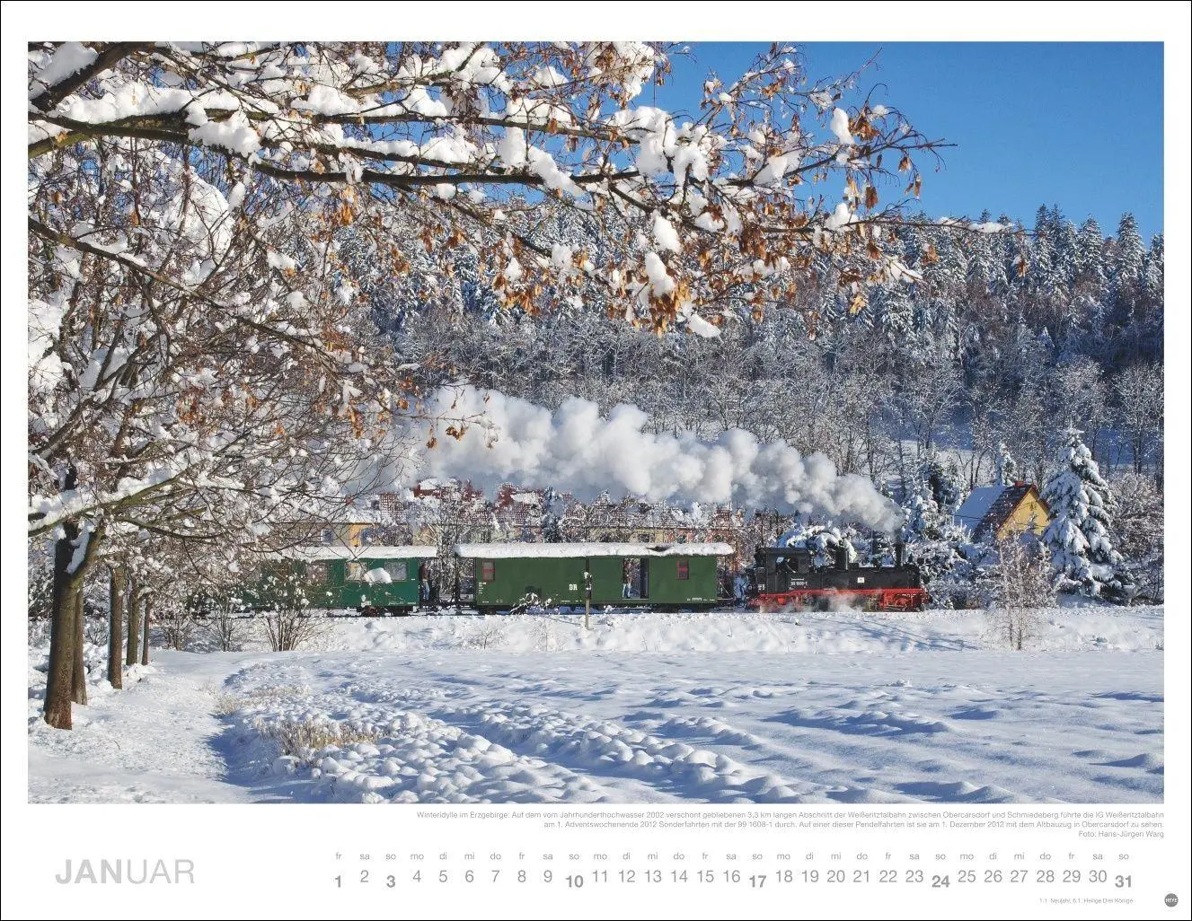 Bild: 9783756415601 | Eisenbahn-Romantik Posterkalender 2027 | Georg Wagner | Kalender