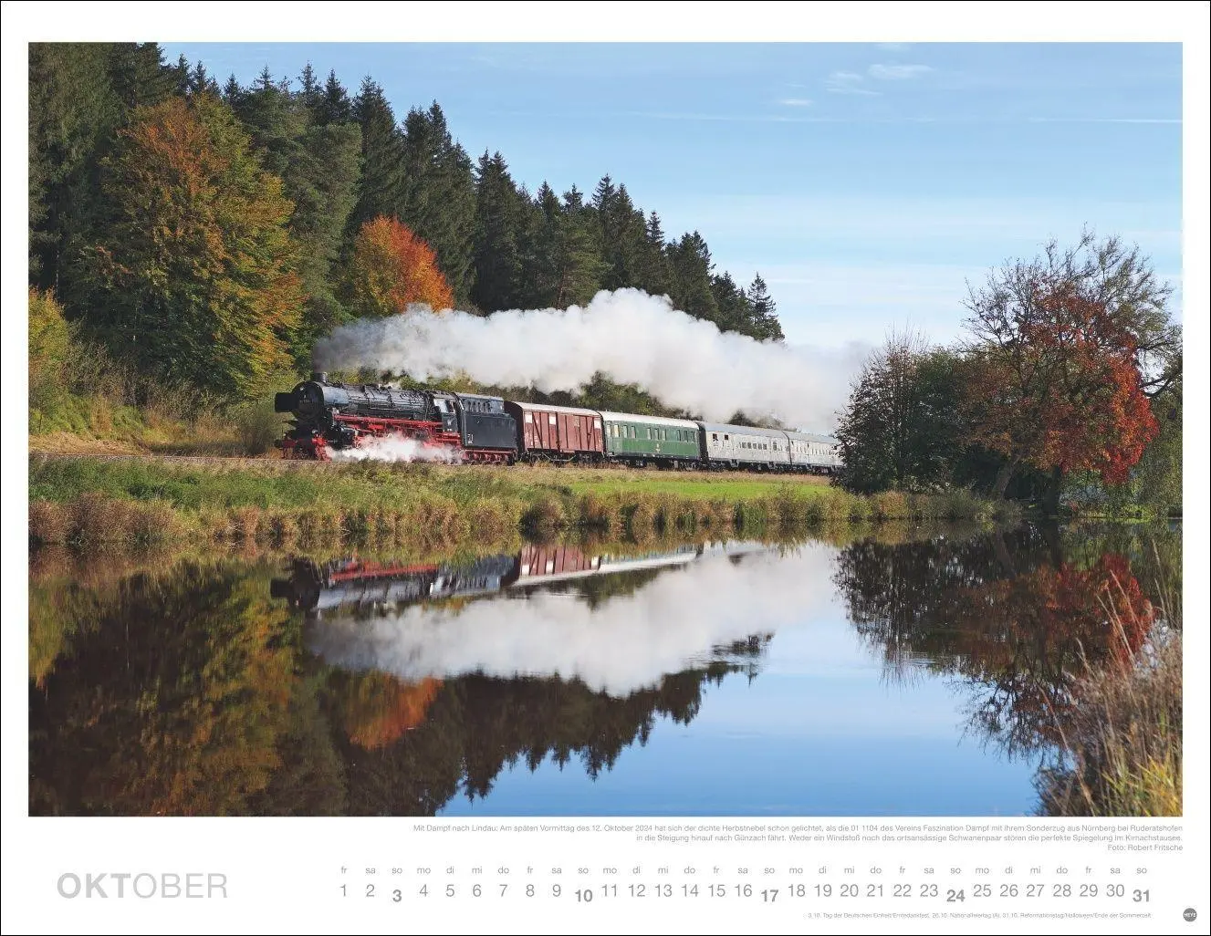 Bild: 9783756415601 | Eisenbahn-Romantik Posterkalender 2027 | Georg Wagner | Kalender