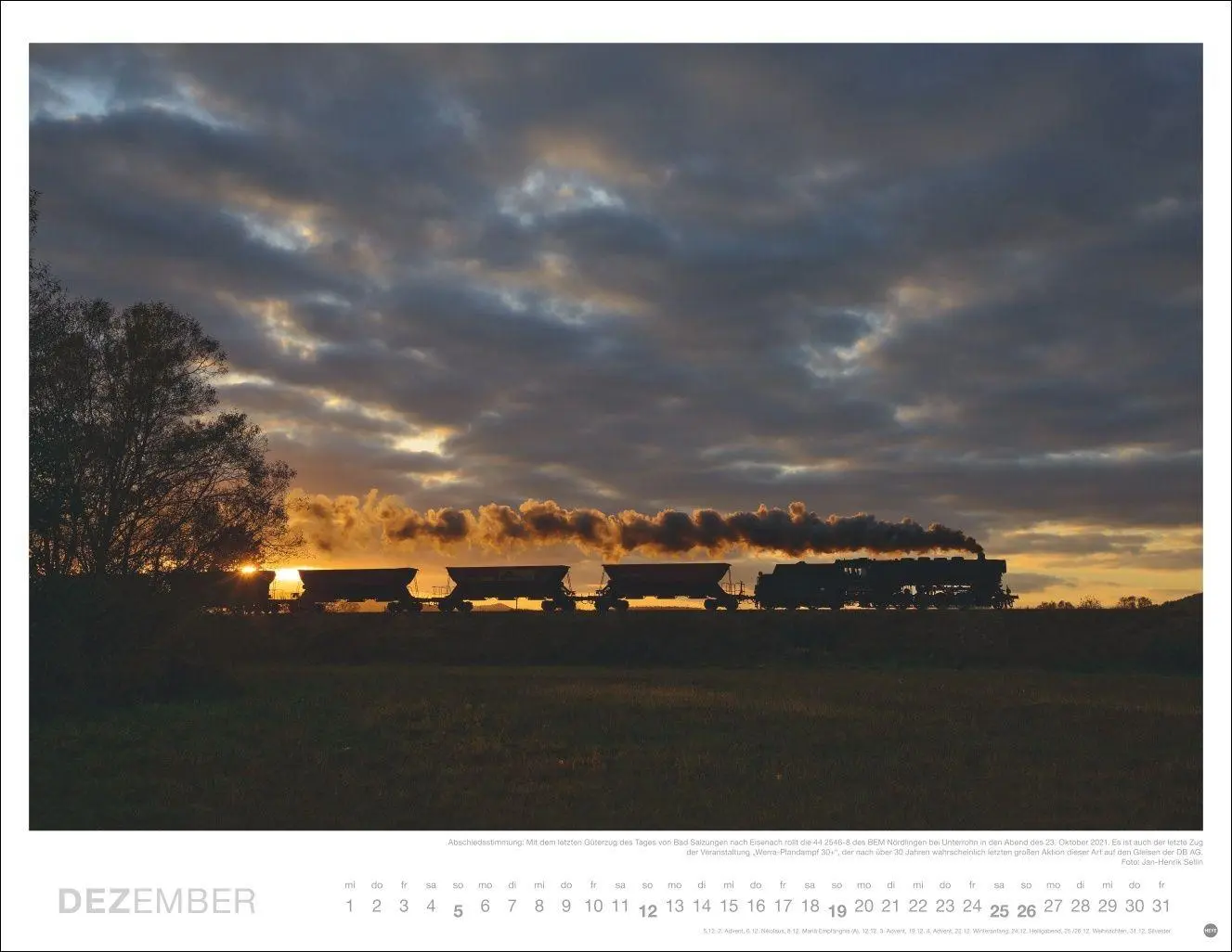 Bild: 9783756415601 | Eisenbahn-Romantik Posterkalender 2027 | Georg Wagner | Kalender