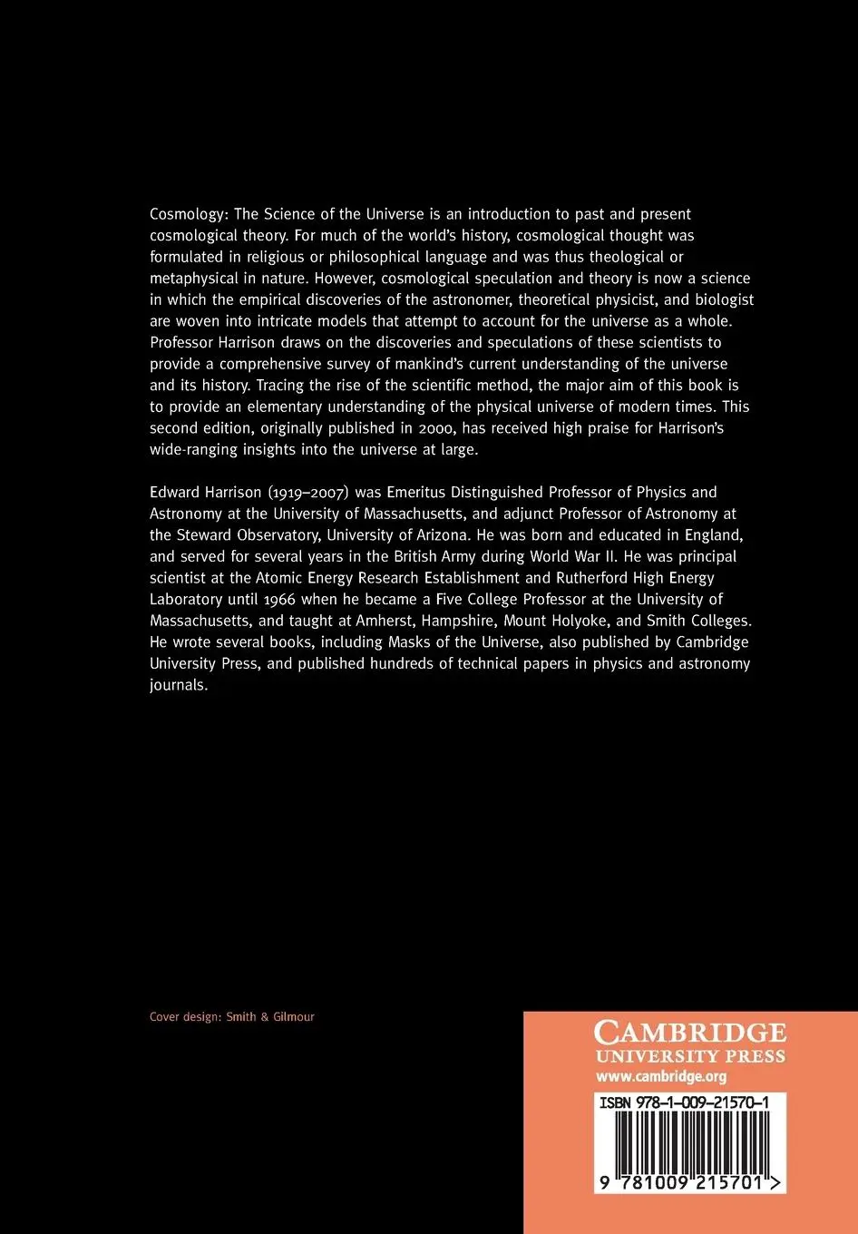 Rückseite: 9781009215701 | Cosmology | Edward Harrison | Taschenbuch | Englisch | 2022
