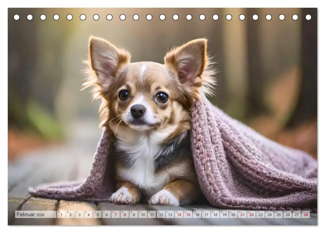 Bild: 9783457425701 | Chihuahuas - Kleine Hunde - große Temperamentbündel (Tischkalender...