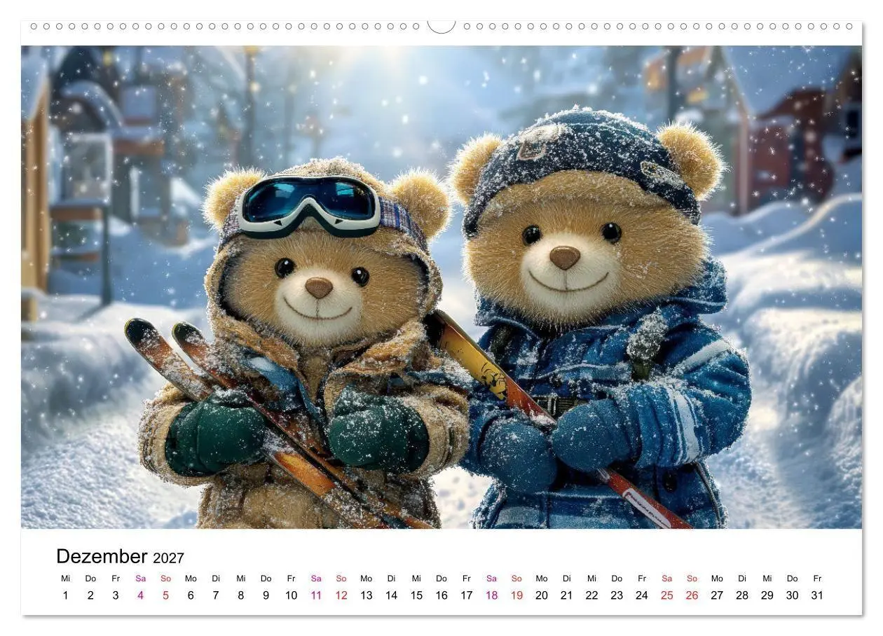Bild: 9783516825701 | Teddys Welt - Bärenstark durchs Jahr (hochwertiger Premium...