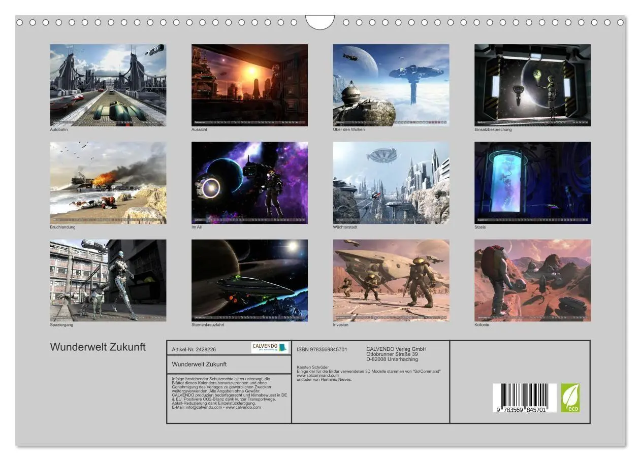 Bild: 9783569845701 | Wunderwelt Zukunft (Wandkalender 2027 DIN A3 quer), CALVENDO...
