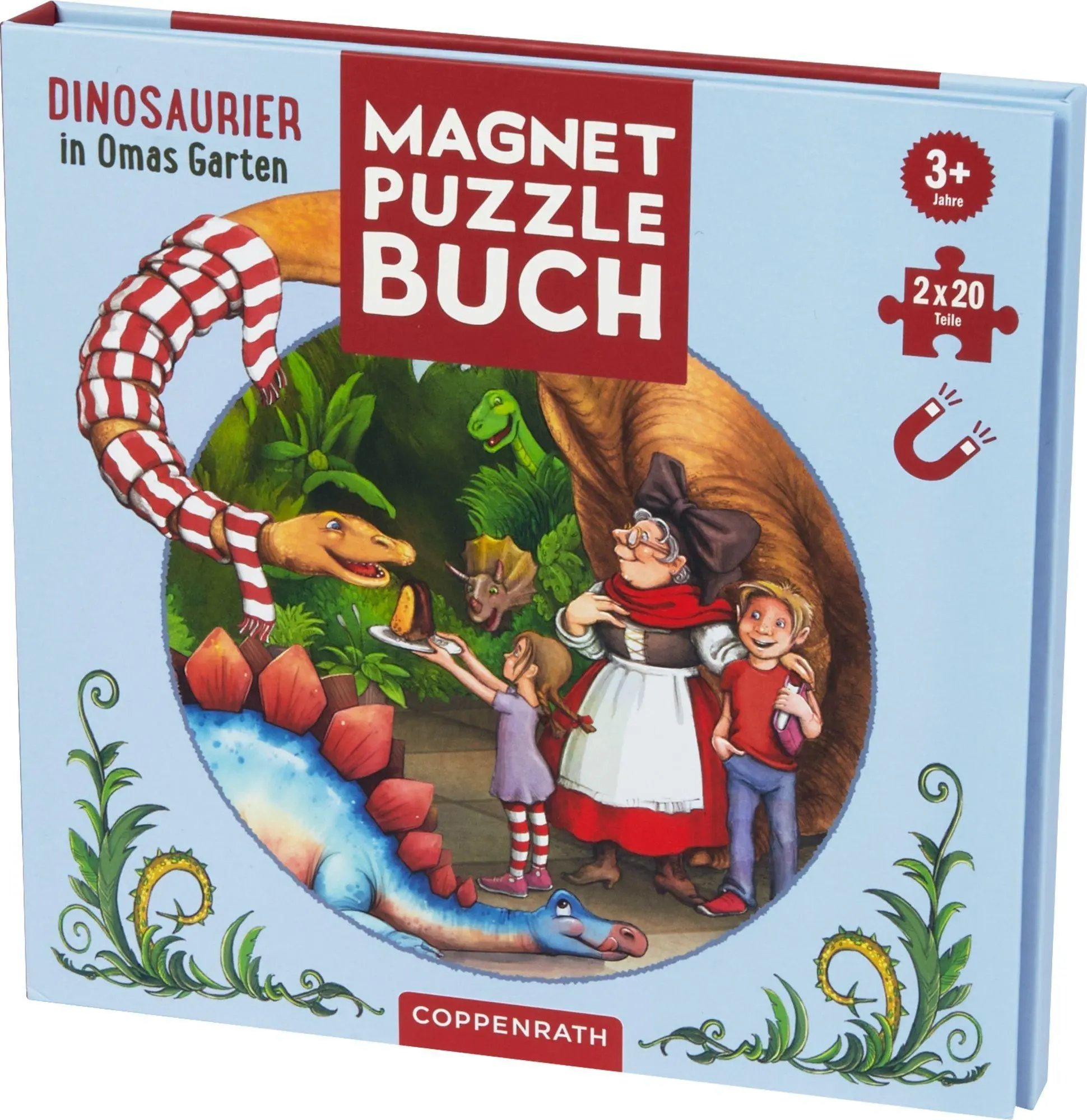 Bild: 9783649655701 | Magnet-Puzzlebuch: Dinosaurier in Omas Garten | Hochwald (u. a.)
