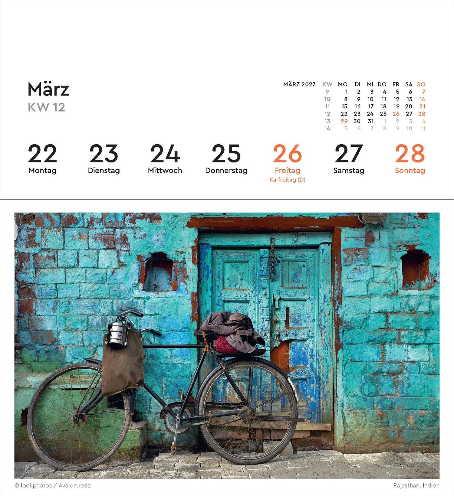 Bild: 9783965915701 | Türen - KUNTH Postkartenkalender 2027 | Kalender | 53 S. | Deutsch