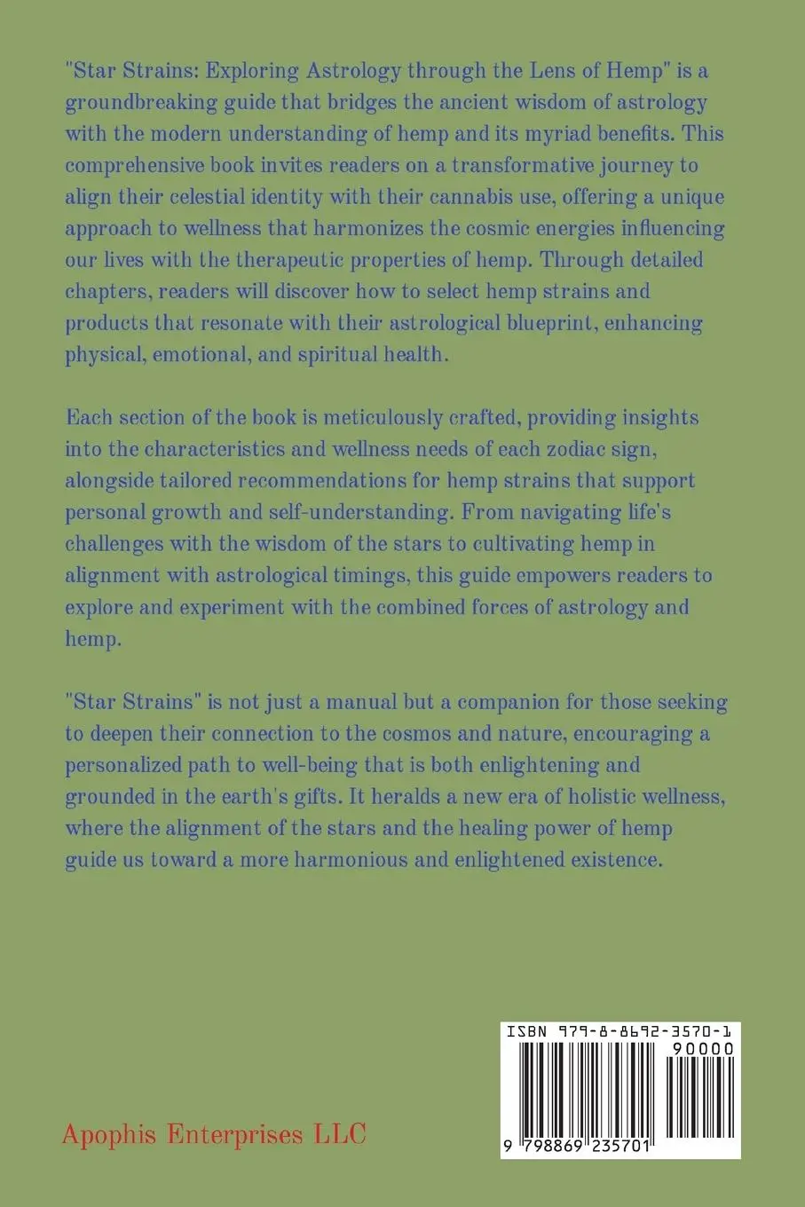 Rückseite: 9798869235701 | Star Strains | Exploring Astrology Through the Lens of Hemp | Buch