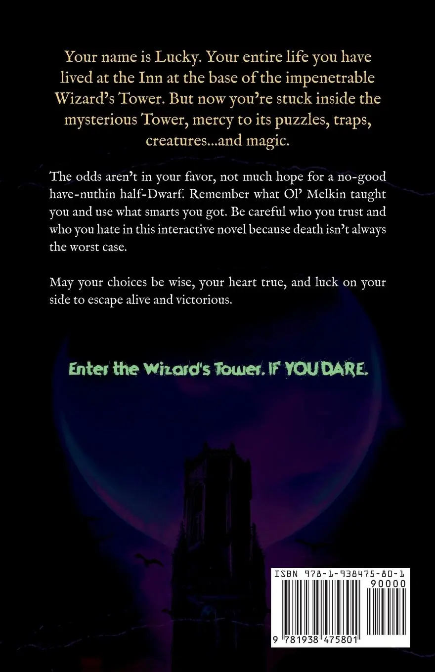 Rückseite: 9781938475801 | Try Not to Die | In the Wizard's Tower: An Interactive Adventure