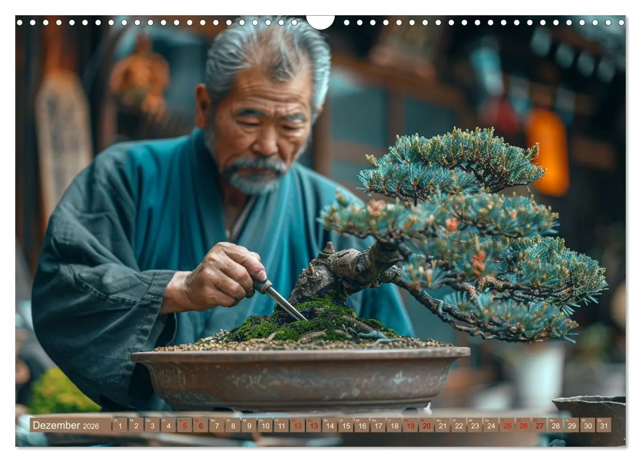 Bild: 9783457415801 | Bonsai meditativ (Wandkalender 2026 DIN A3 quer), CALVENDO...