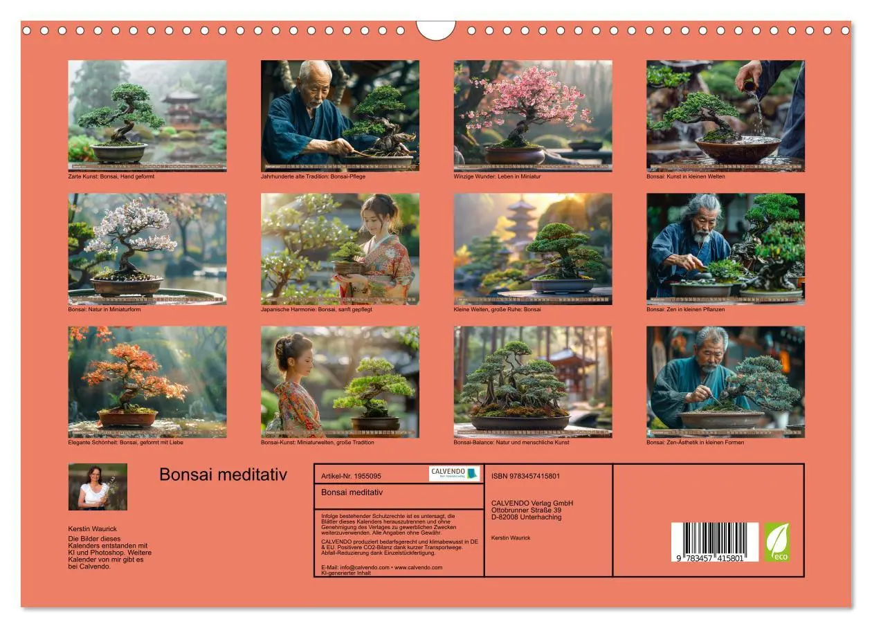 Bild: 9783457415801 | Bonsai meditativ (Wandkalender 2026 DIN A3 quer), CALVENDO...