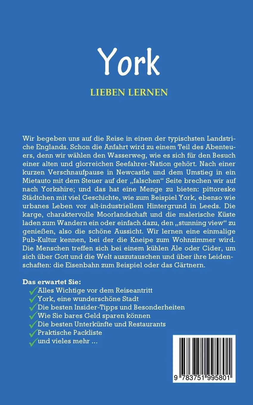 Rückseite: 9783751995801 | York lieben lernen: Der perfekte Reiseführer für einen...