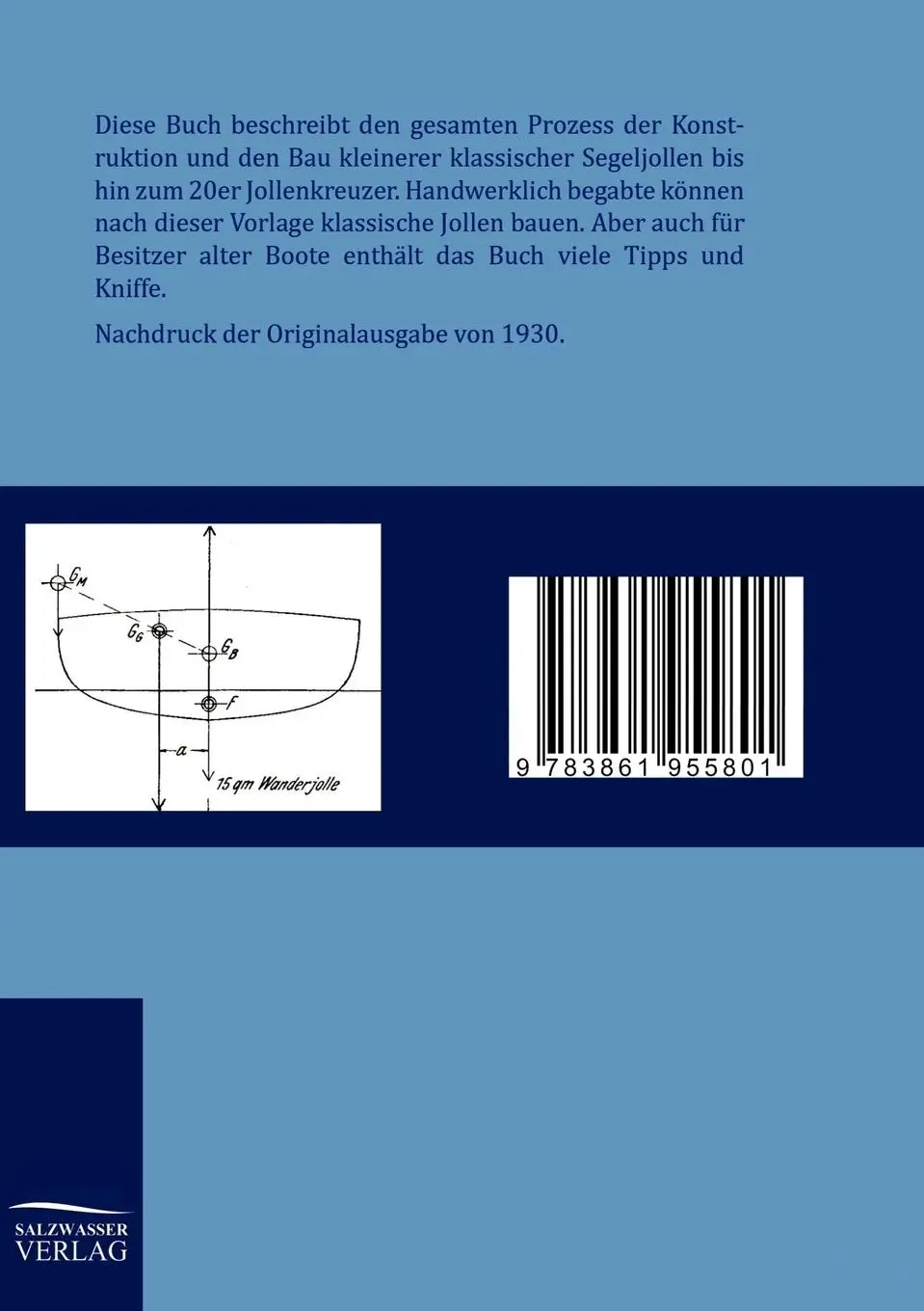Rückseite: 9783861955801 | Konstruktion und Bau von Segeljollen | Erich Müller | Taschenbuch