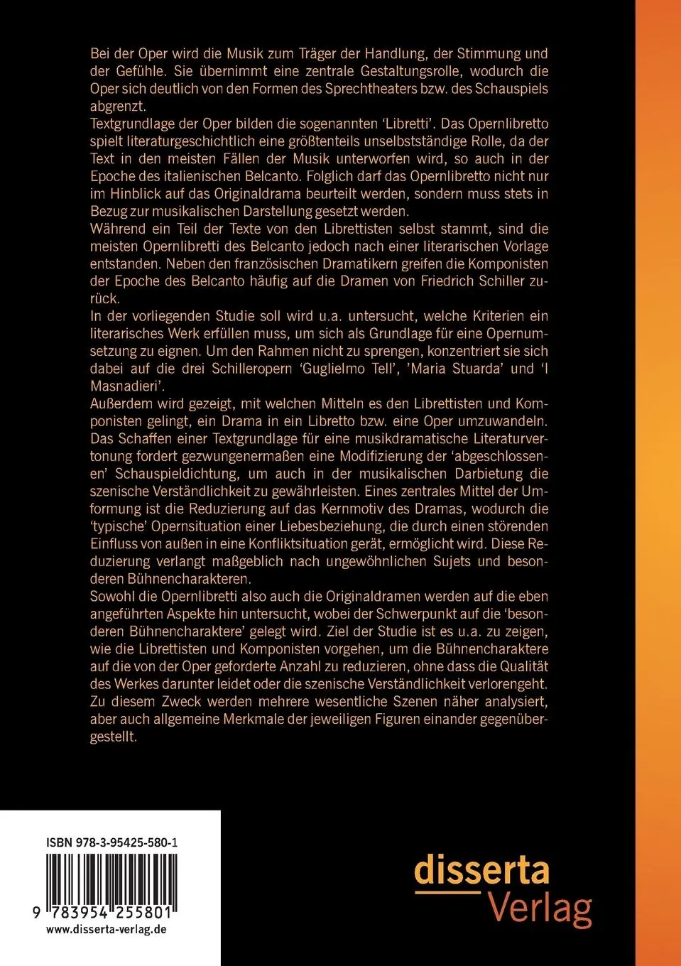 Rückseite: 9783954255801 | Friedrich Schillers Dramen und die Epoche des italienischen...
