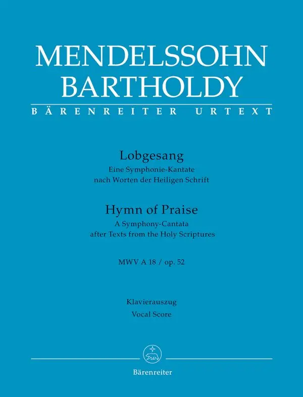 Cover: 9790006565801 | Lobgesang (Hymn of Praise) op. 52 MWV A 18 | Bartholdy | Broschüre