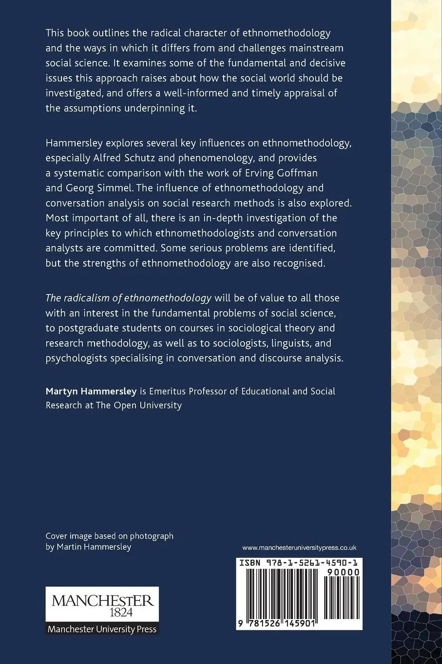 Rückseite: 9781526145901 | The radicalism of ethnomethodology | Martyn Hammersley | Taschenbuch
