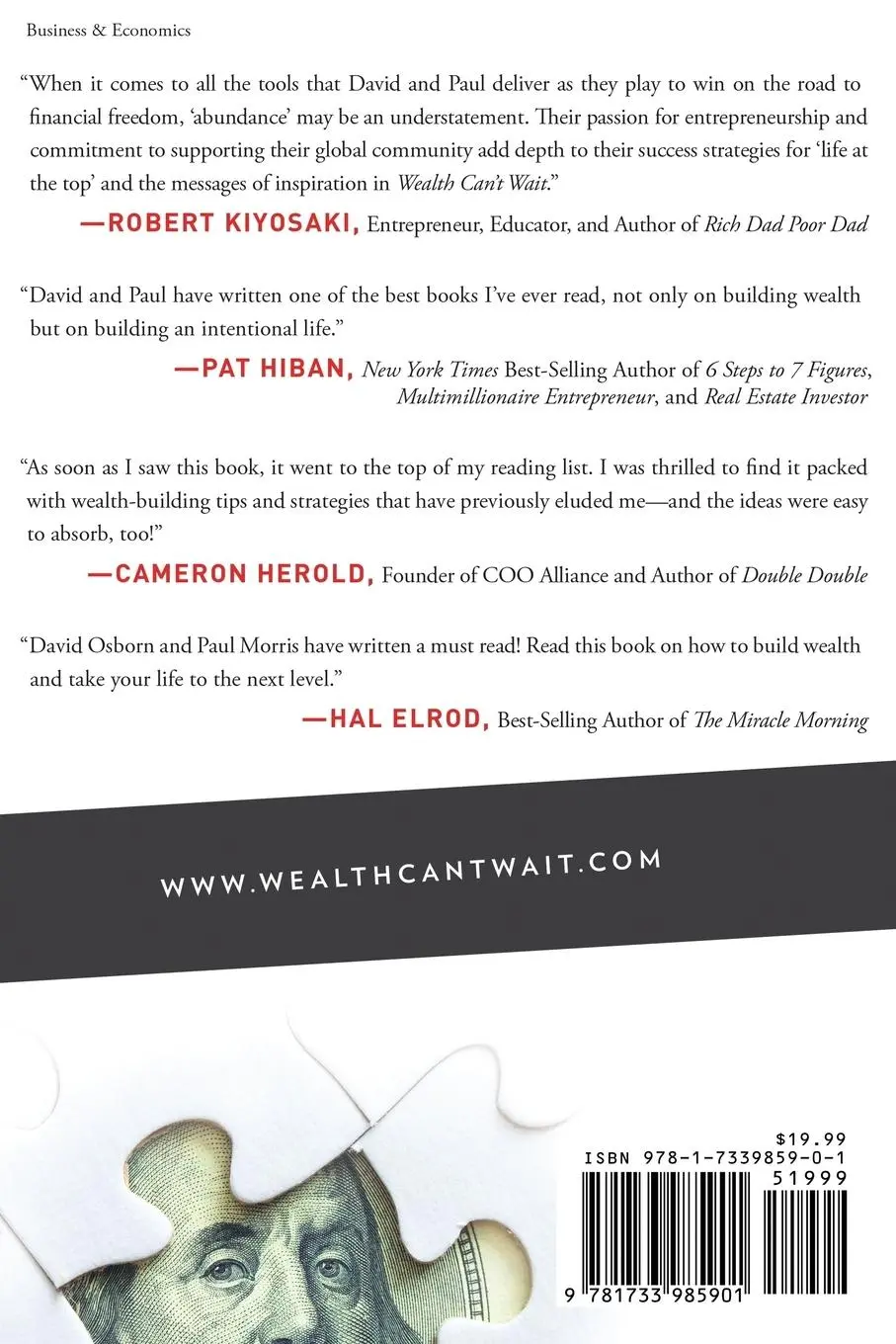 Rückseite: 9781733985901 | Wealth Can't Wait | David Osborn (u. a.) | Taschenbuch | Englisch