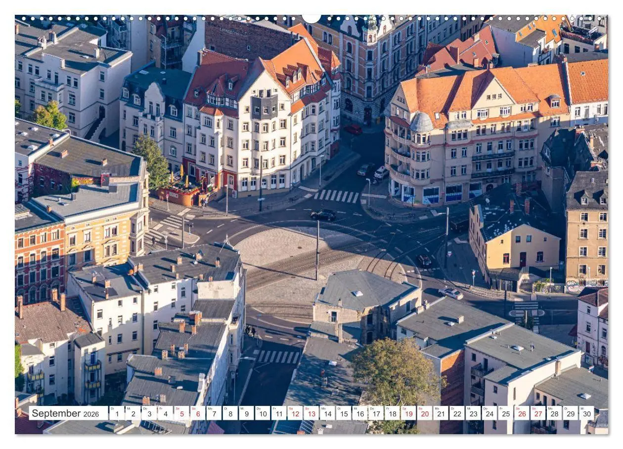 Bild: 9783516665901 | Halle an der Saale von oben (Wandkalender 2026 DIN A2 quer),...