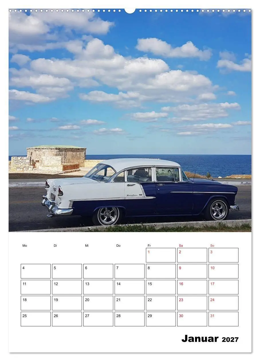 Bild: 9783569685901 | KARIBIK Oldtimer auf Kuba (Wandkalender 2027 DIN A2 hoch), CALVENDO...